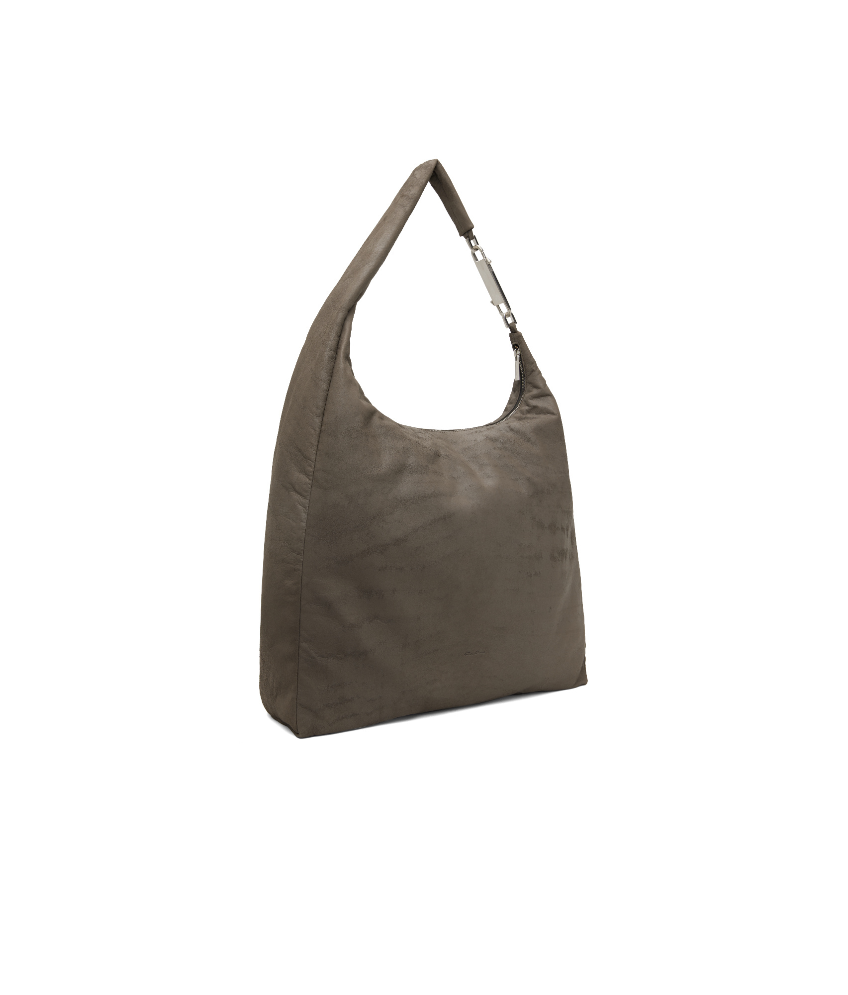 Rick Owens Zippered Shoulder Bag In Brown