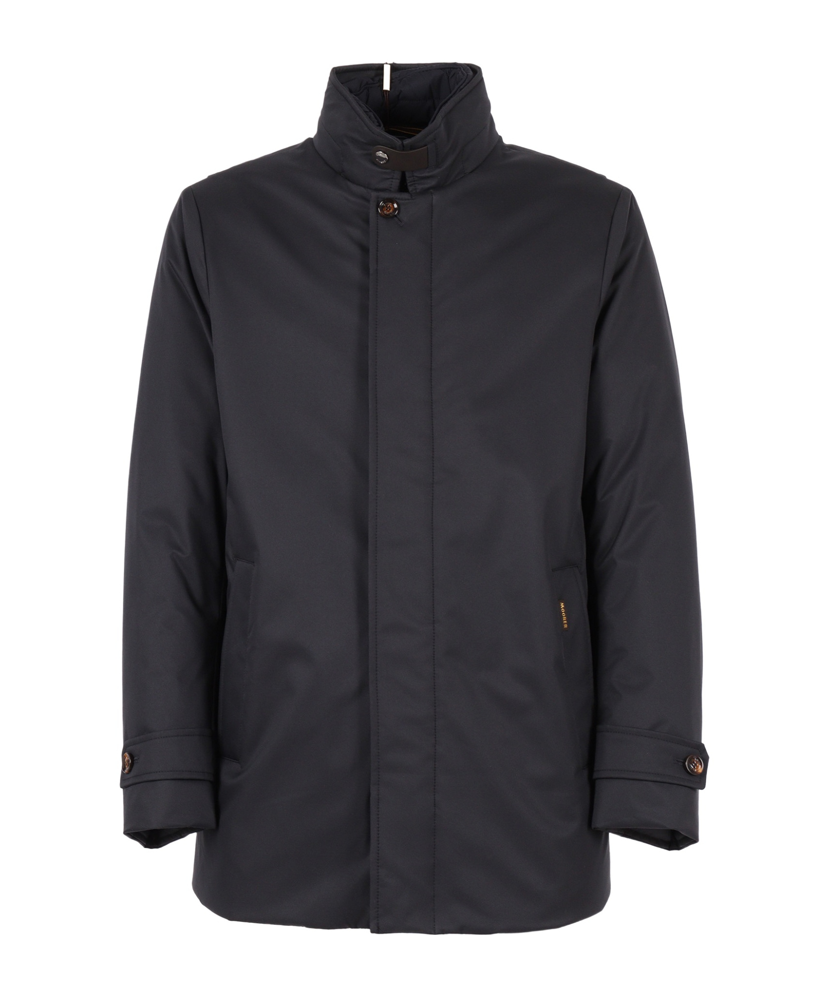 Moorer Skt Arms Jacket With Concealed Hood In Black