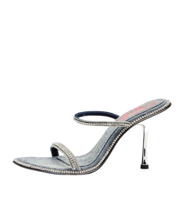 Shop Diesel D-havanna Mules In Gray