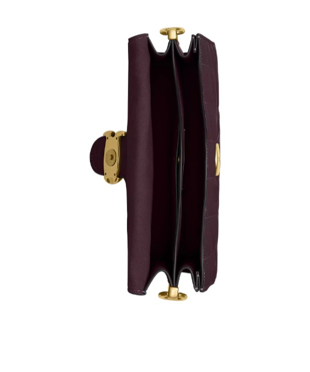 Coach Chain Tabby Shoulder Bag With Quilting In Purple