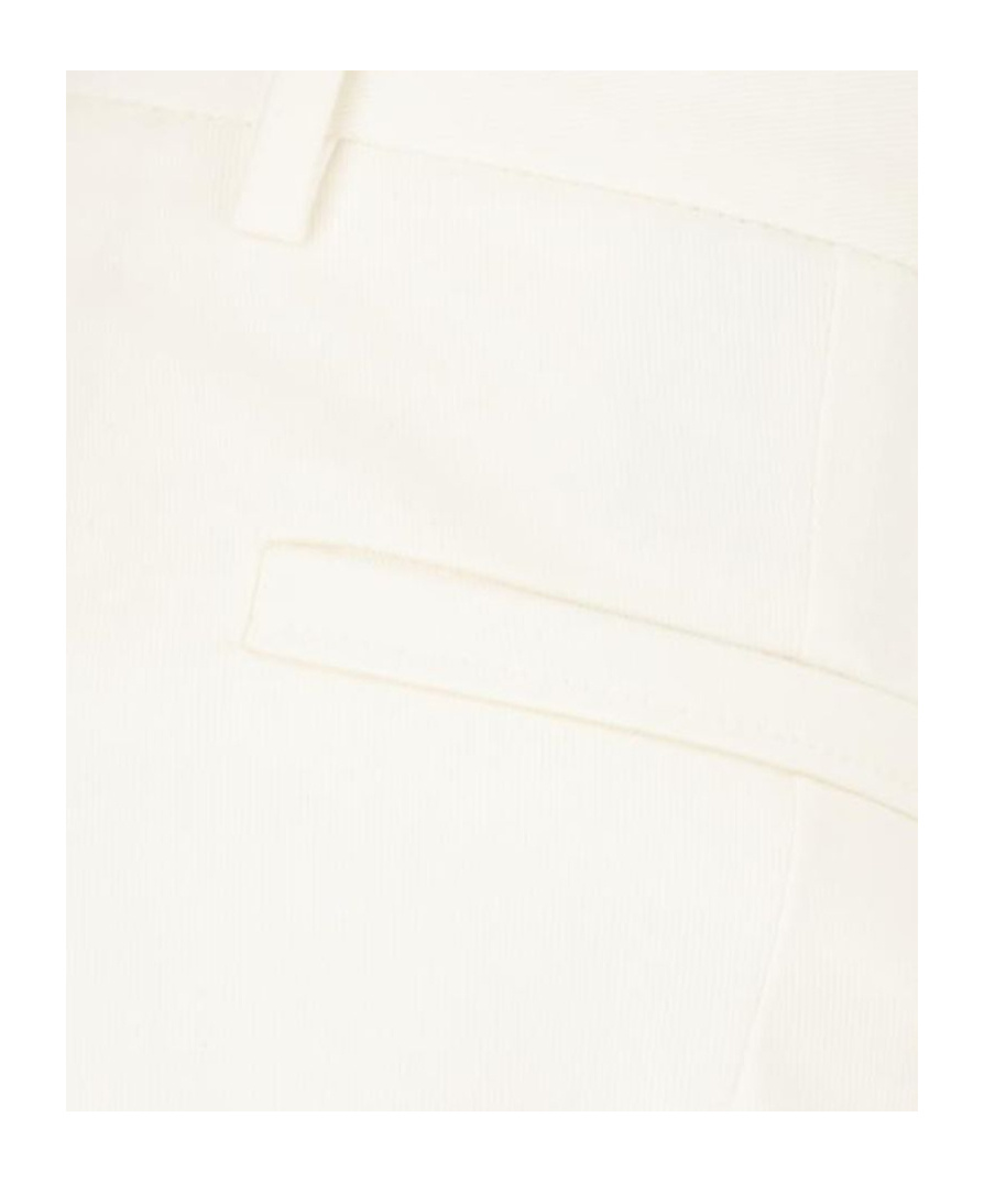 Shop Zegna Cotton Straight Trousers In White