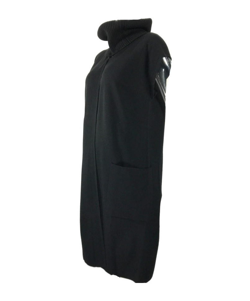 Max Mara Sleeveless Knitted Cardigan In Black