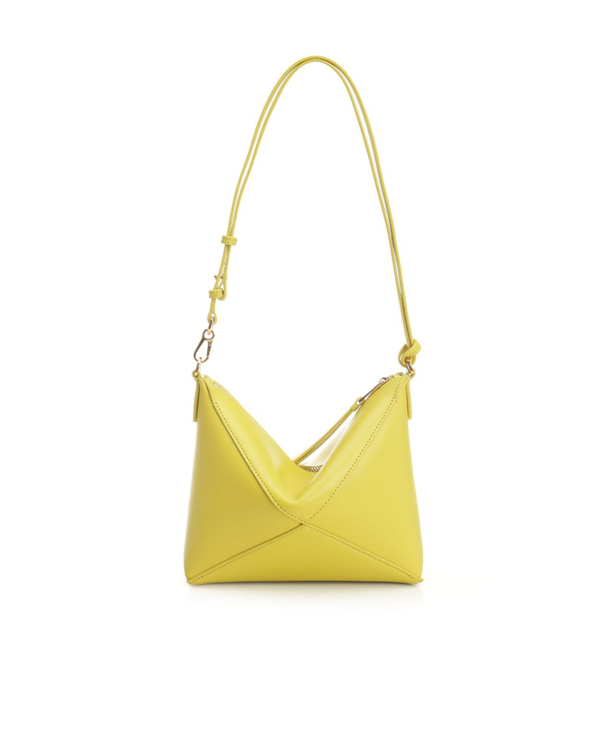 Loewe Puzzle Fold Yellow Clutch Bag In Yellow