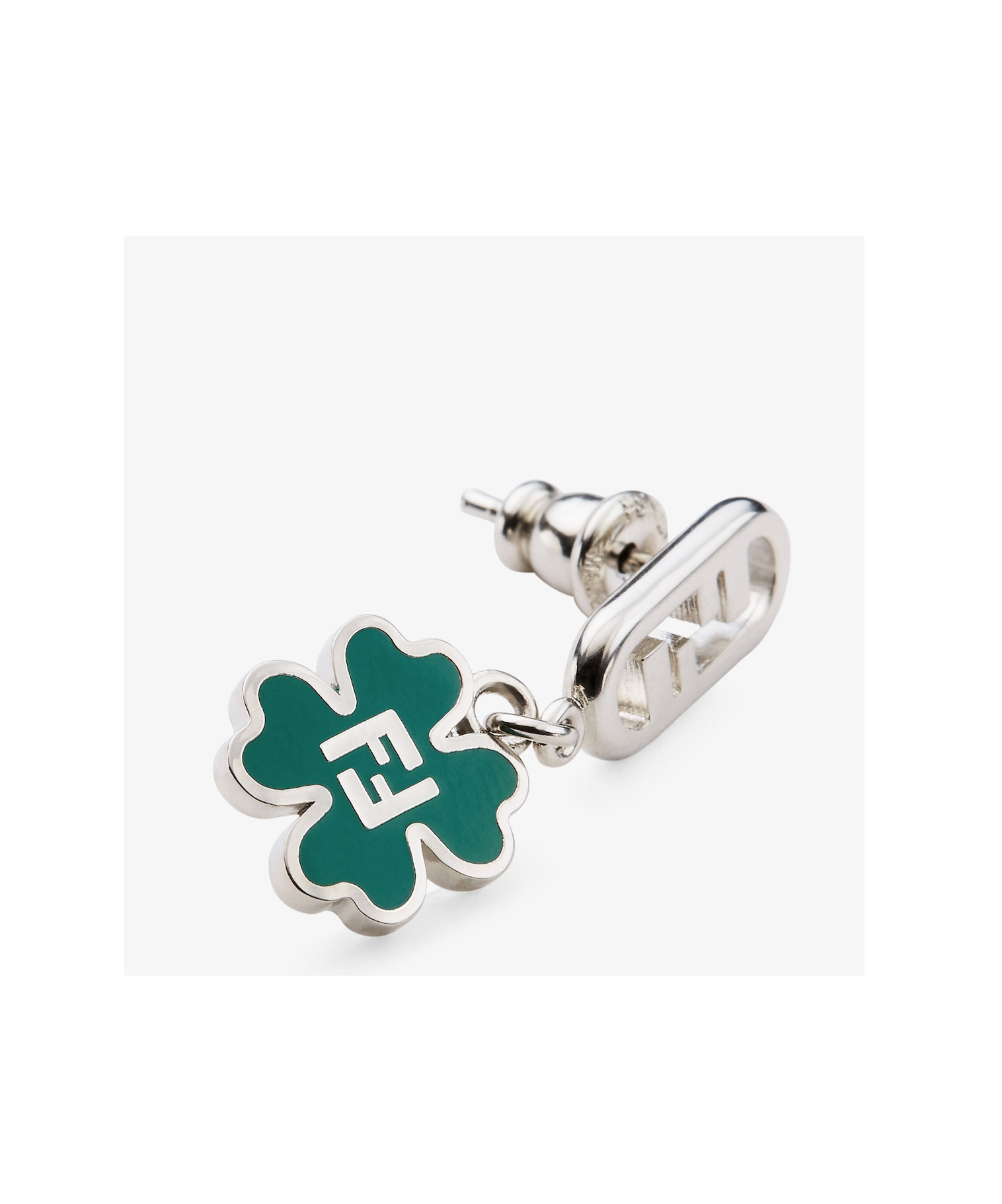 Fendi Silver-coloured Earring In White
