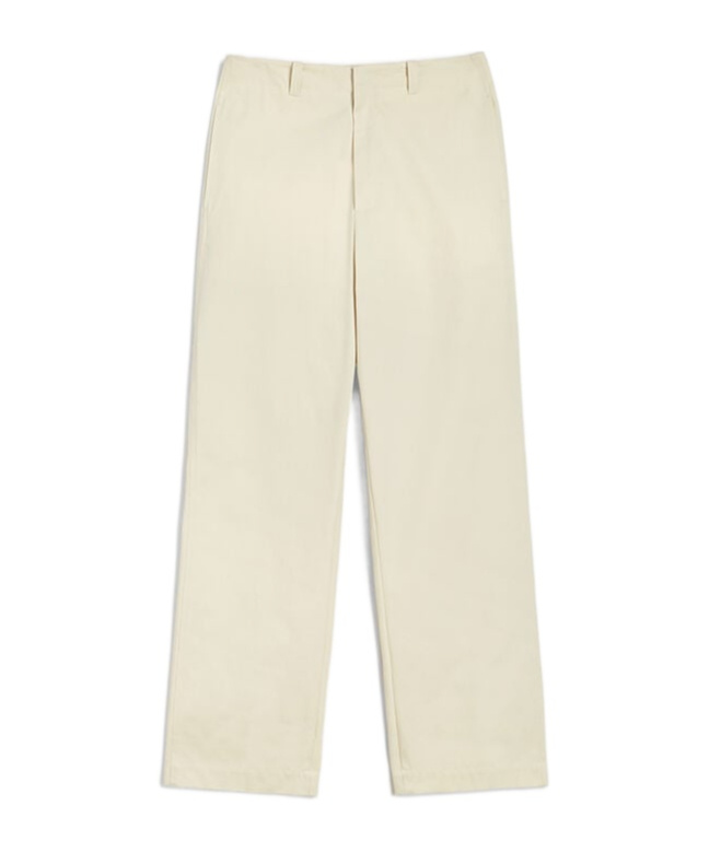 Jil Sander Belt Loops Casual Pants In White