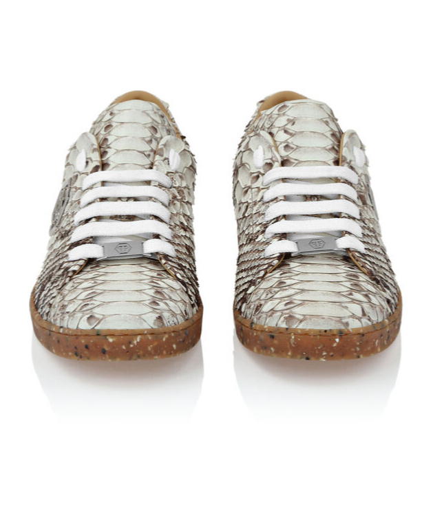 PHILIPP PLEIN ROUND HEAD LOW-CUT CASUAL SHOES