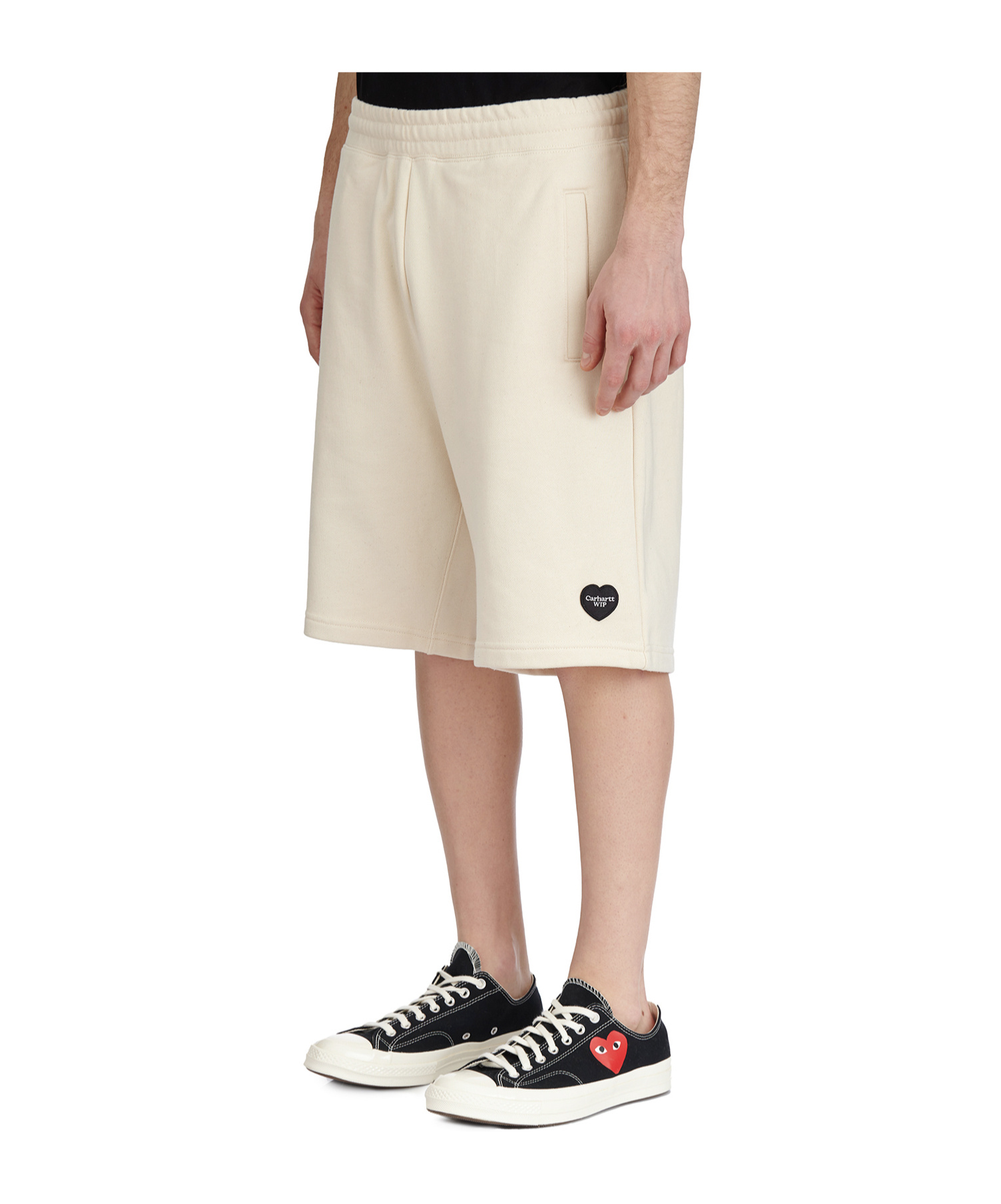 Carhartt 'ingo' Shorts Elastic Waistband In Nude