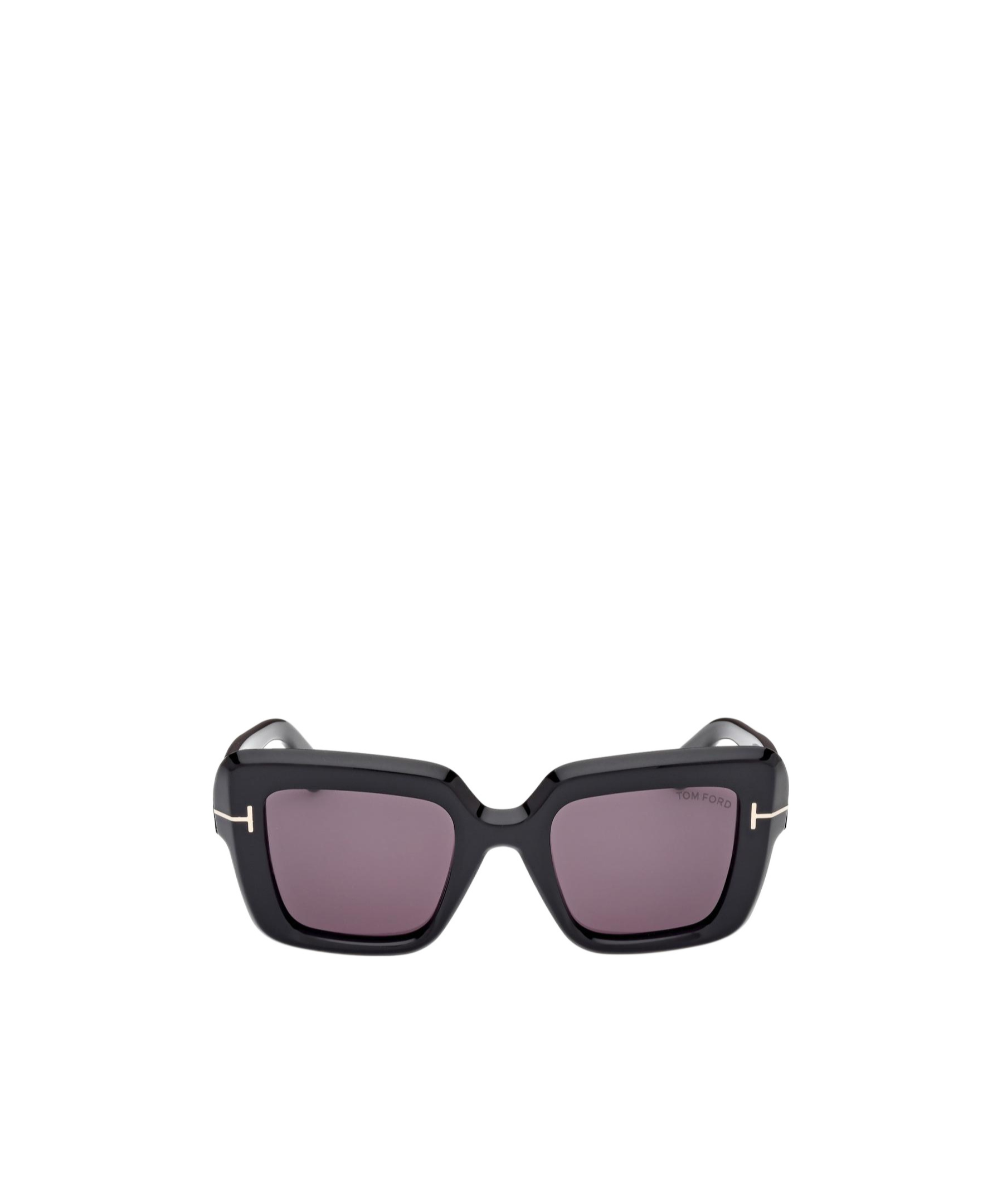 Tom Ford Eyewear Esme Oversized Frame Sunglasses In Gray