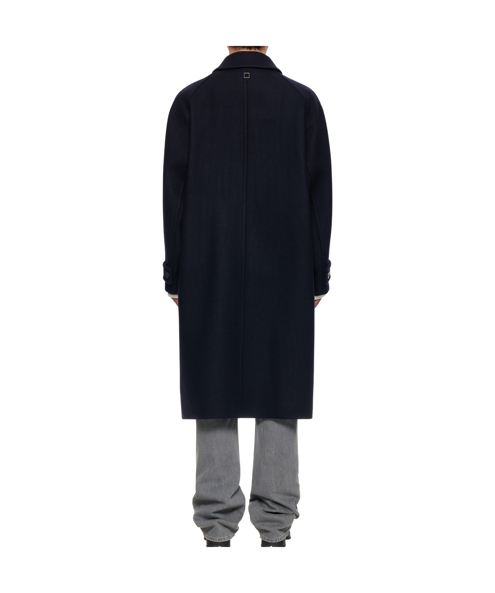 Wooyoungmi Single-breasted Wool Coat In Black