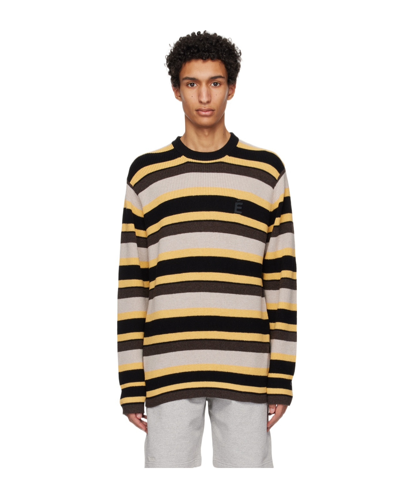 Etudes Studio Boris Striped Knitted Jumper In Nude