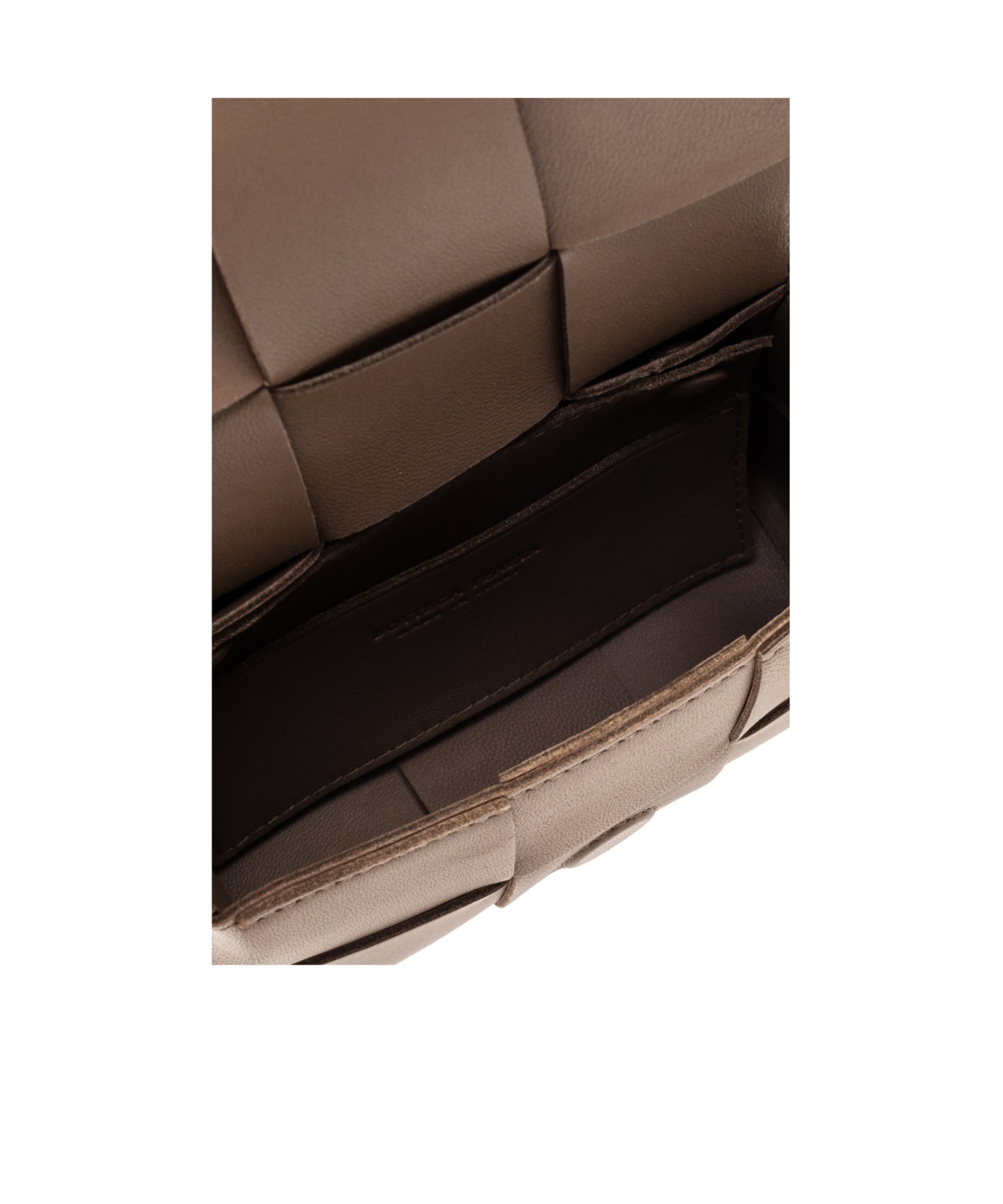 Bottega Veneta Mini Cassette Shoulder Bag In Brown