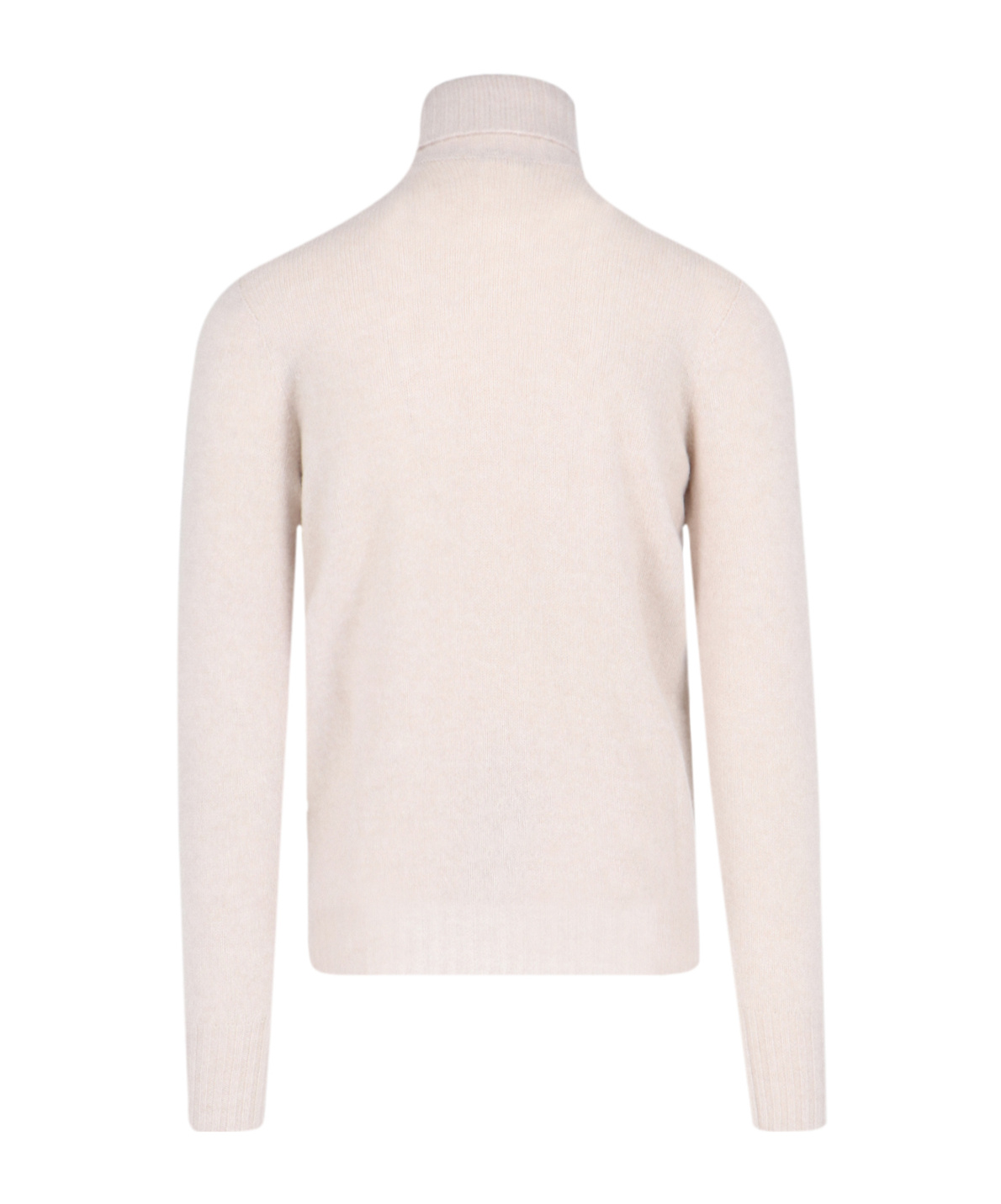 Drumohr Ribbed Turtleneck Sweater Long Sleeves In Pink