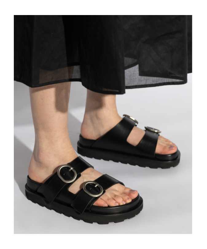 JIL SANDER LEATHER SANDALS 