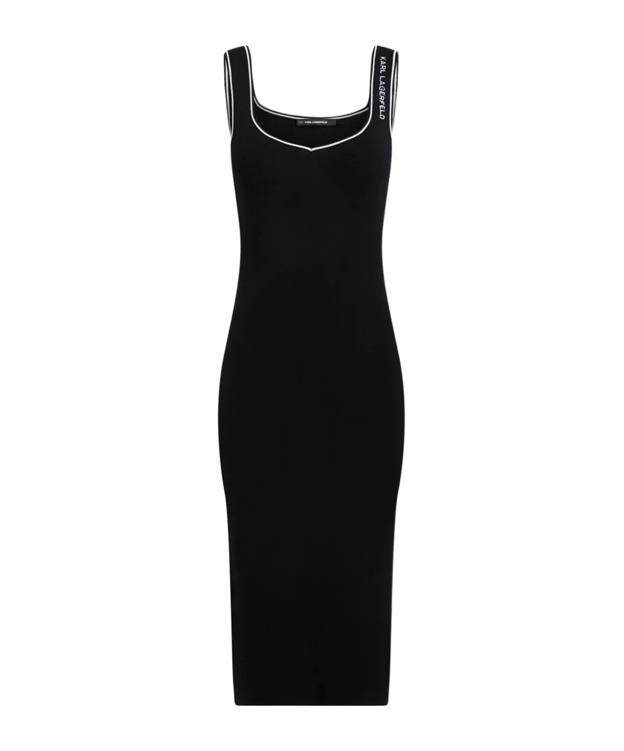 Karl Lagerfeld Knitted Dress In Black