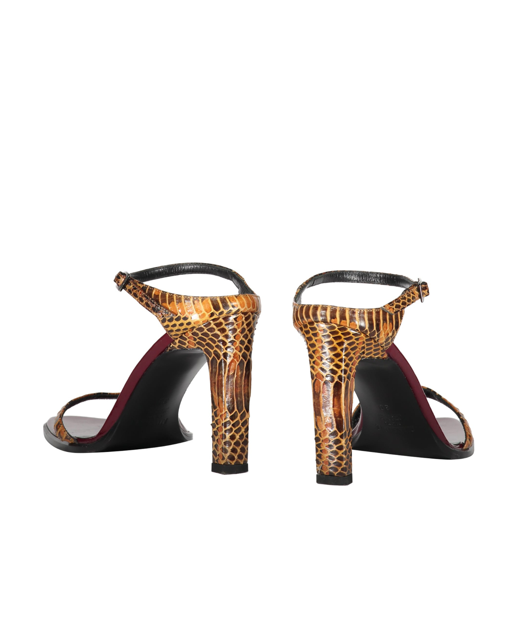 Shop Missoni 100mm Snakeskin-print Mules In Multicolor