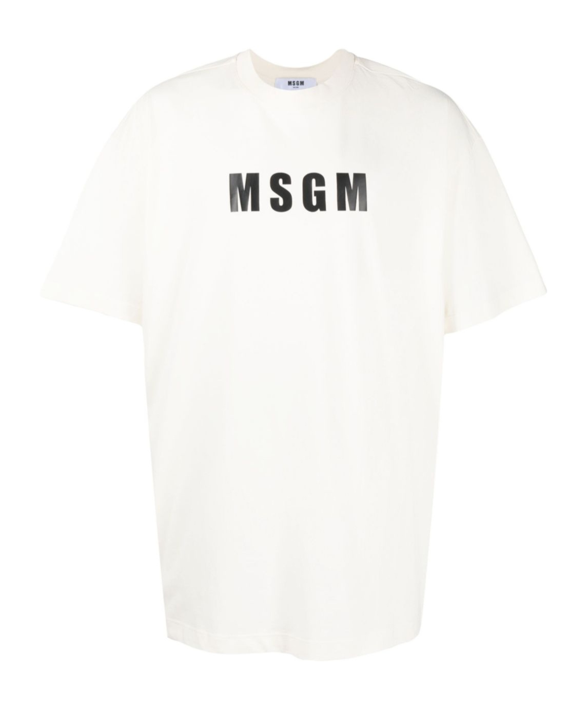 Msgm Logo-print Cotton T-shirt Clothing In White