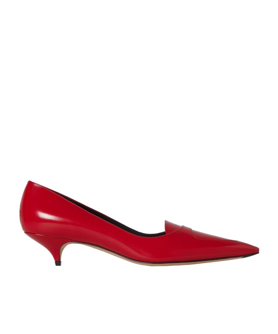 The Row Pointed Kitten Heel Shoes In Red