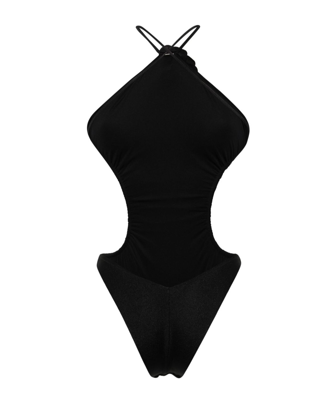 Philosophy Di Lorenzo Serafini Floral Decal One-piece Swimsuit In Black