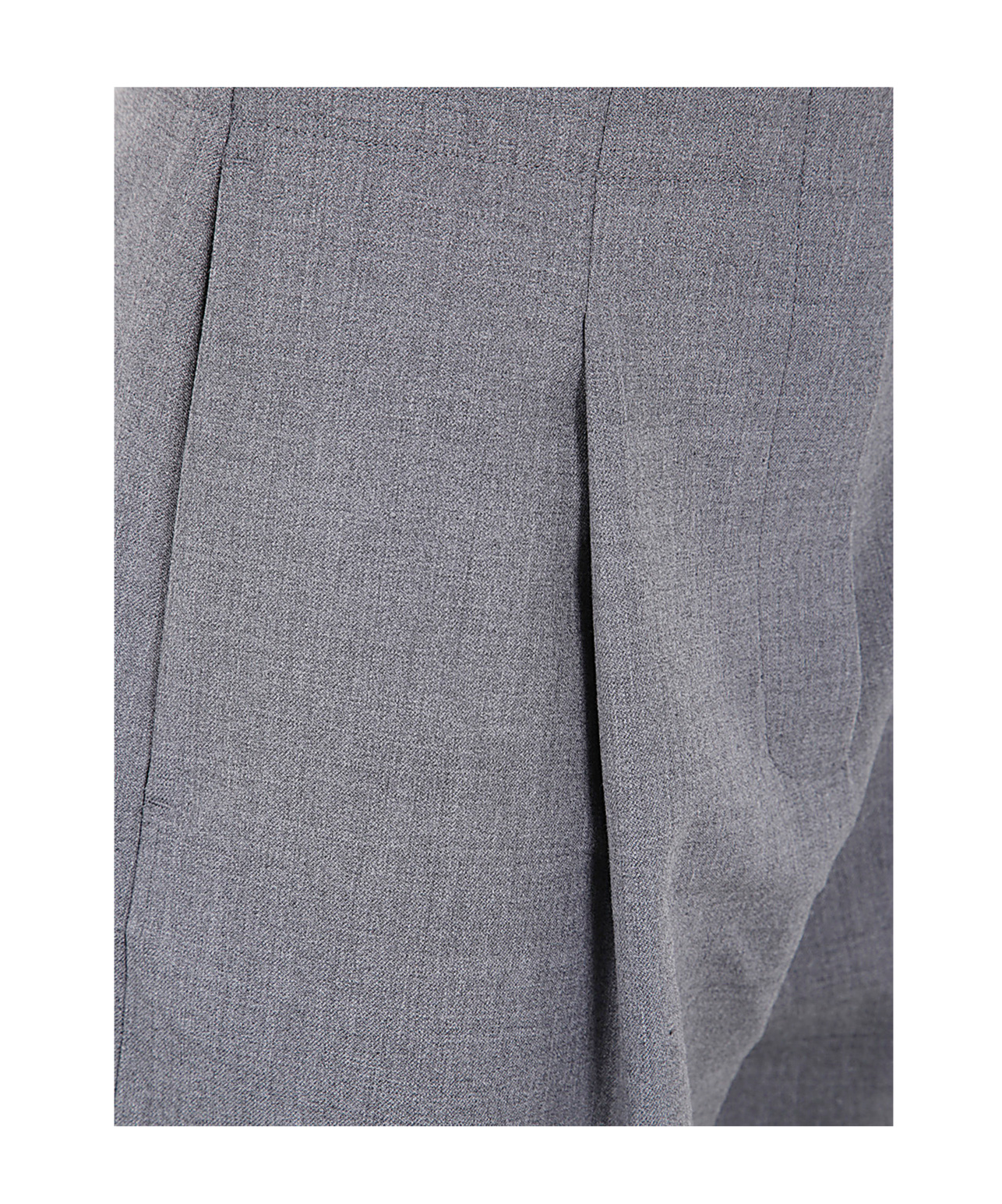 Studio Nicholson Deep Pleat Volume Ankle Crop Clothing In Gray