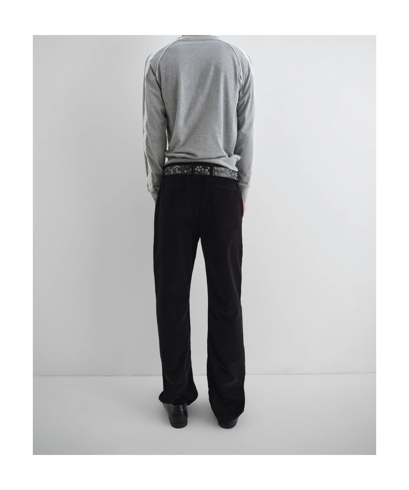 Gimaguas Lucas Stripe-detail Long-sleeve T-shirt In Gray