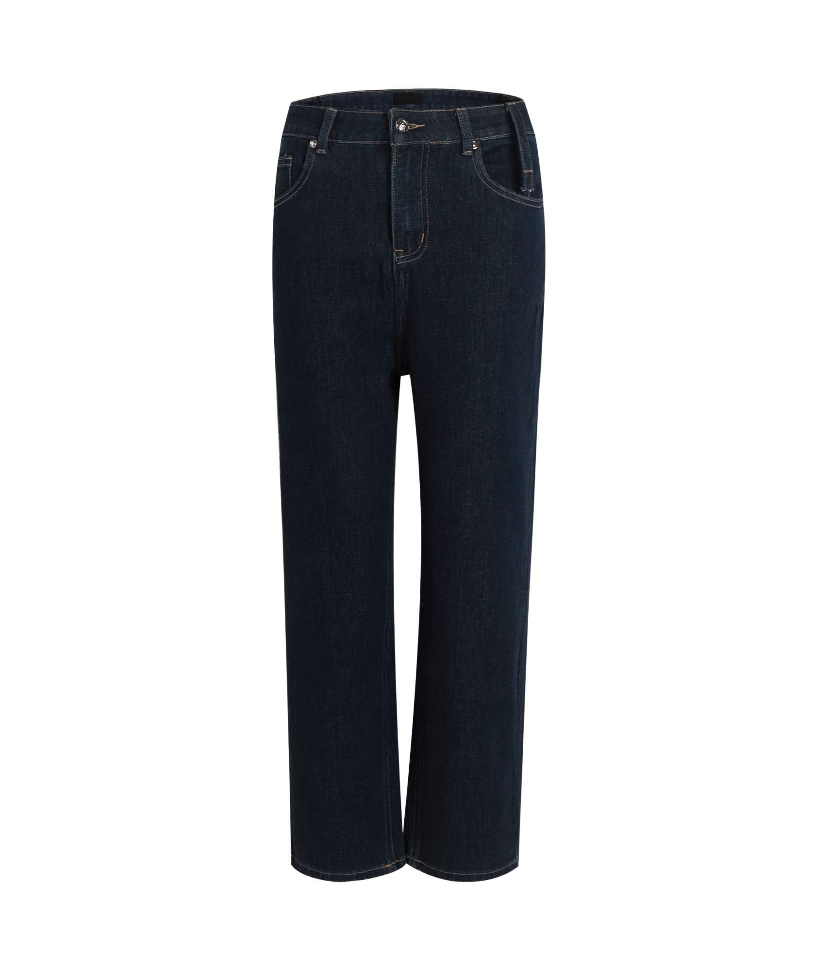 Liuregali Button Zipper Jeans Pants In Black