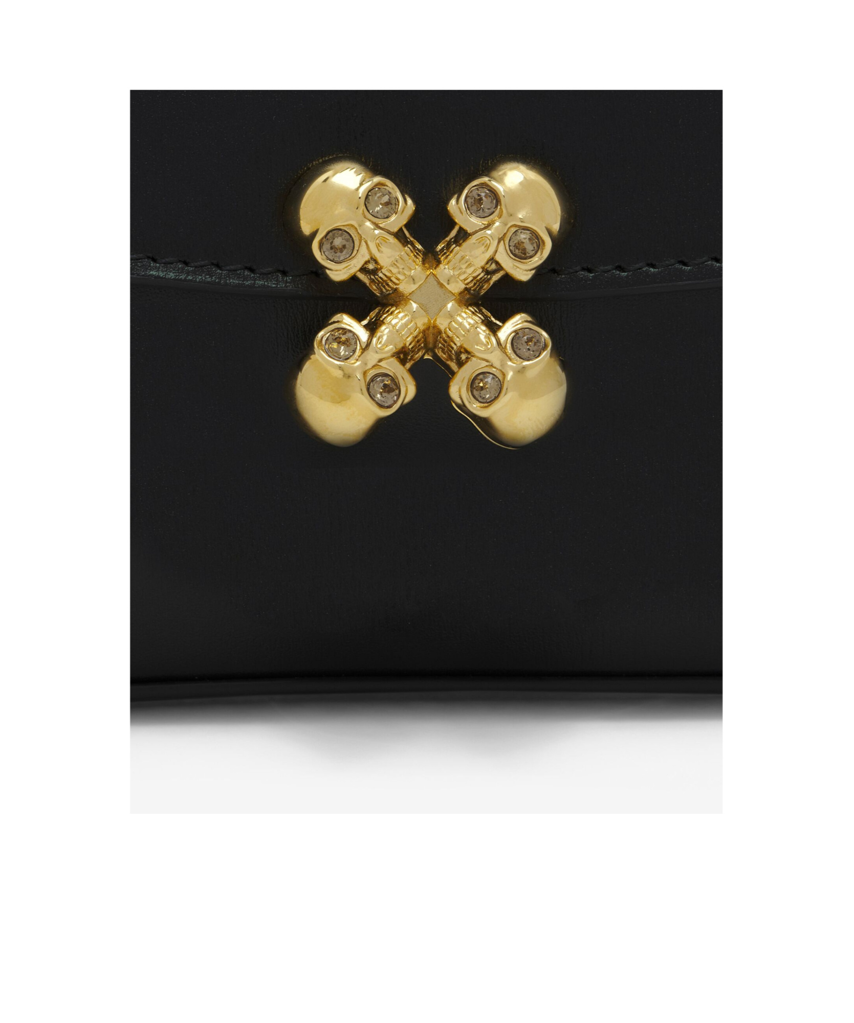 Alexander Mcqueen Small Skull Flower Embellished Shoulder Bag