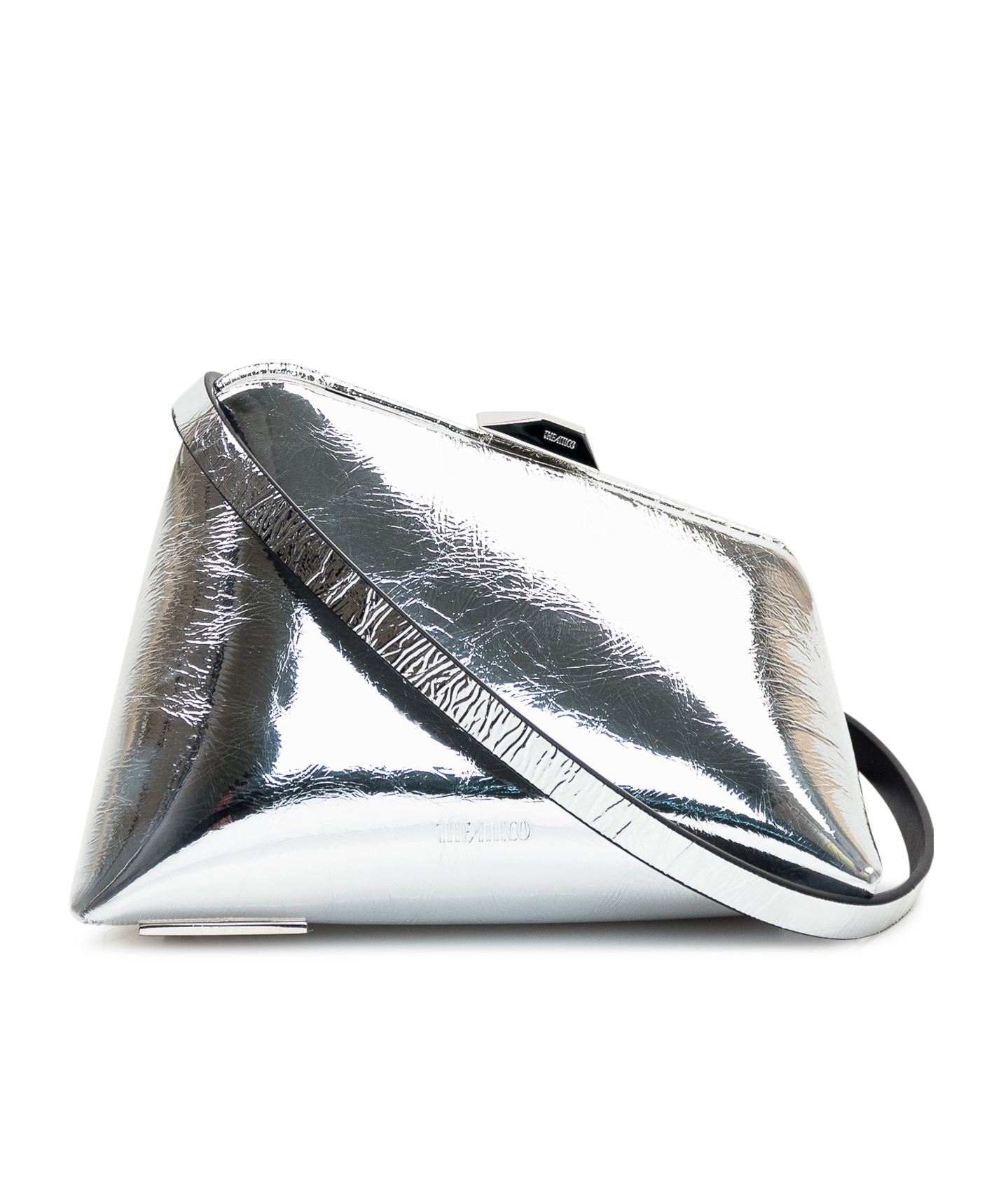 Attico Clutch The Woman Color Silver In White