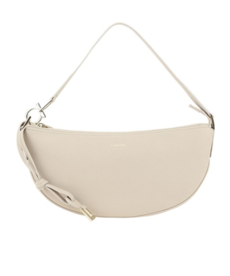 FERRAGAMO FERRAGAMO GANCINI BUCKLE ZIPPED HOBO BAG