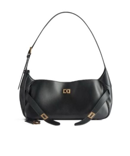 Balenciaga Small Bel Air Shoulder Bag In Black