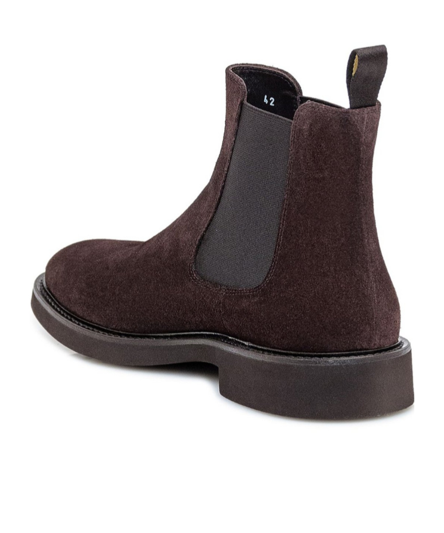 Doucal's Man Ankle Boots Dark Brown Size 8.5 Leather In Brown