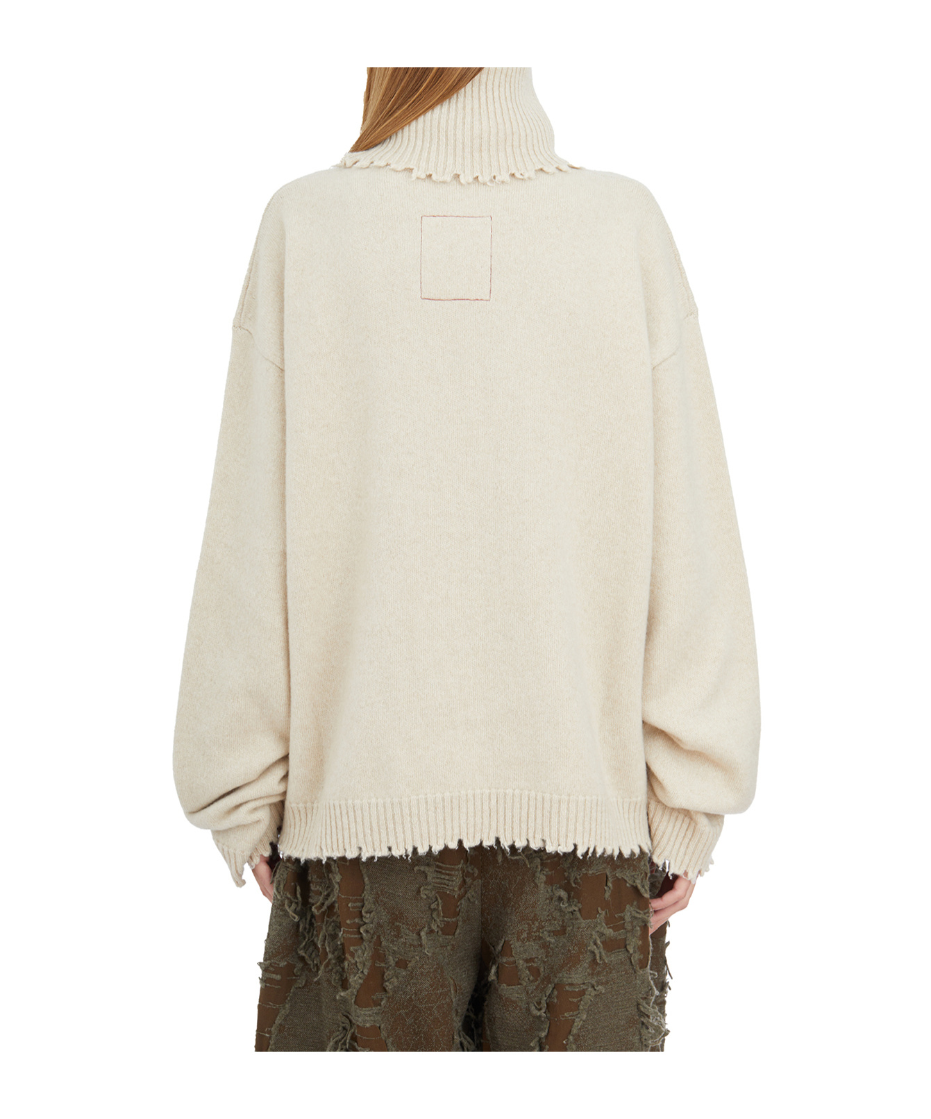 Uma Wang Turtleneck Sweater In White