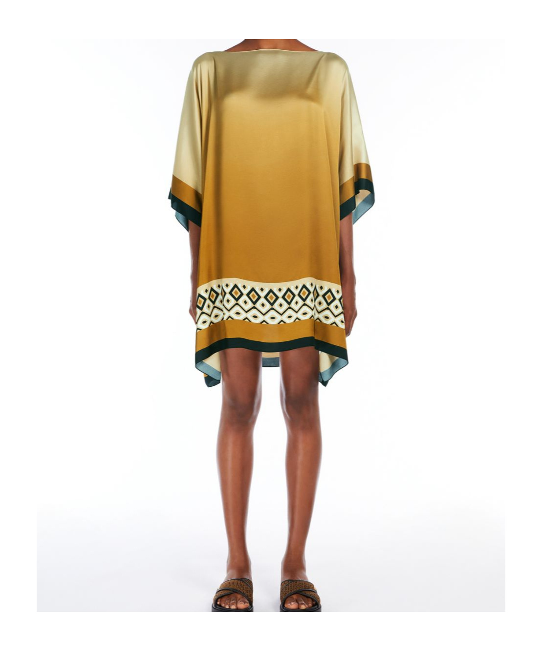 Shop Max Mara Oversized Printed Satin Tunic