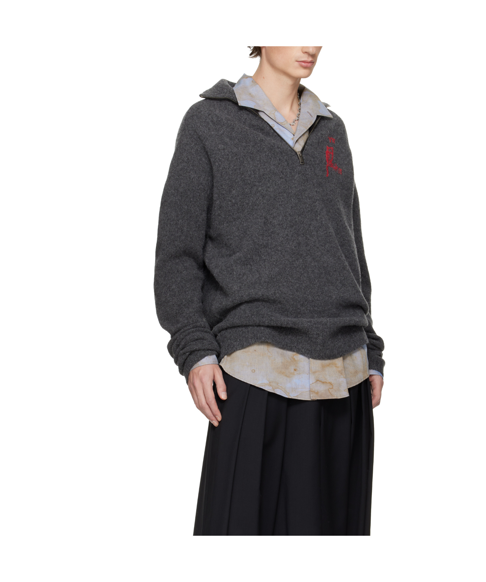 Vivienne Westwood Logo Track Jacket In Gray