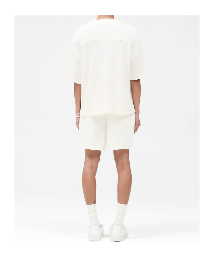 Represent Waffle Shorts In White