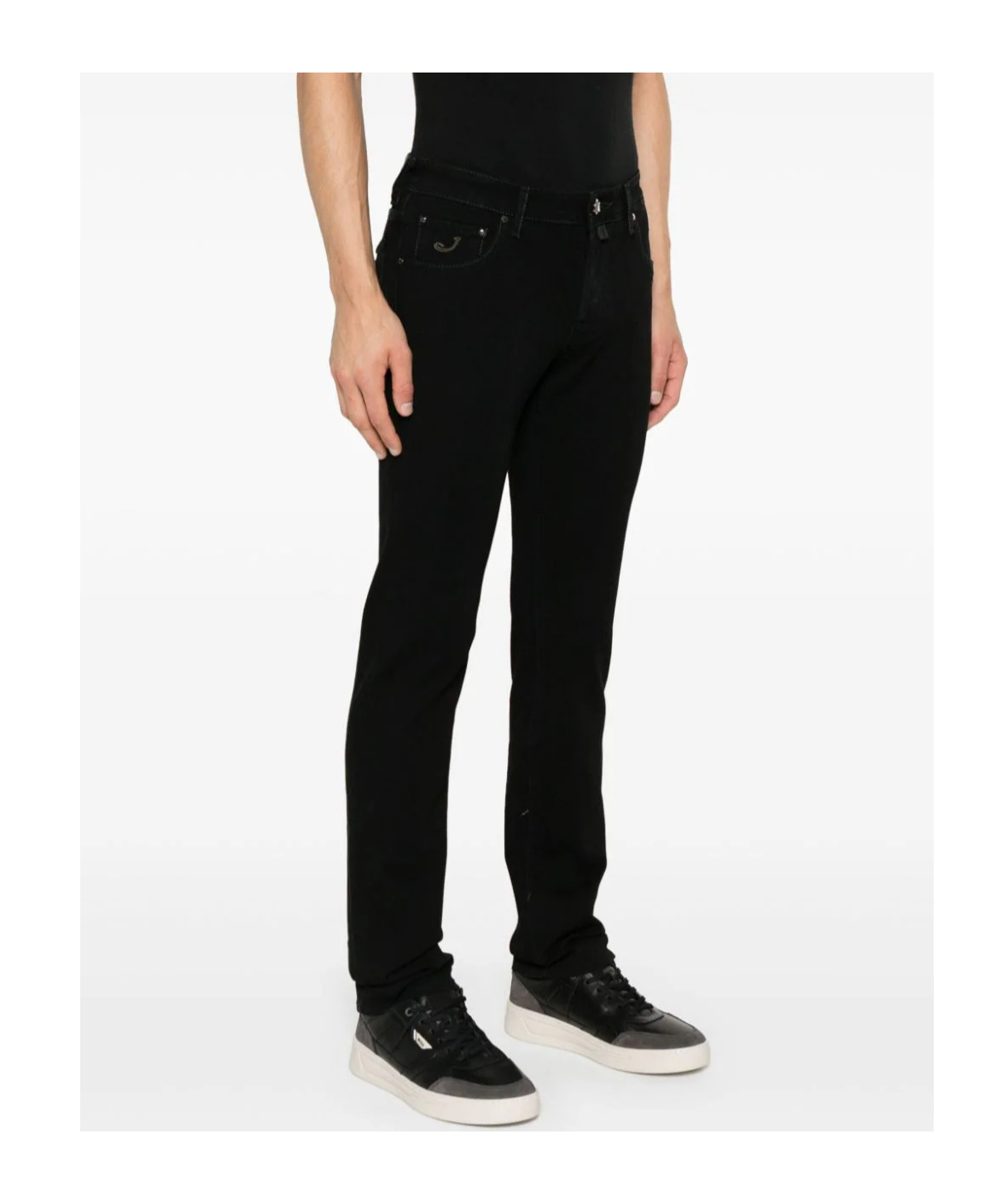 Jacob Cohen Belt-loop Casual Pants In Black