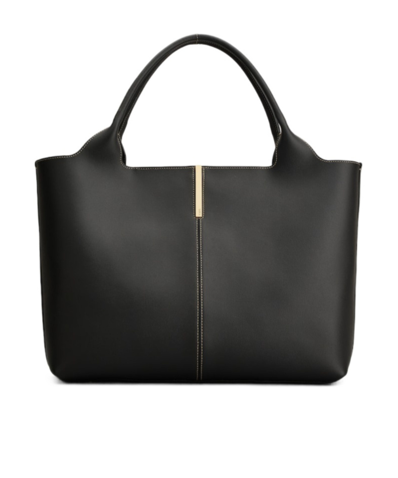 Tod's Medium Shopping Bag In Black