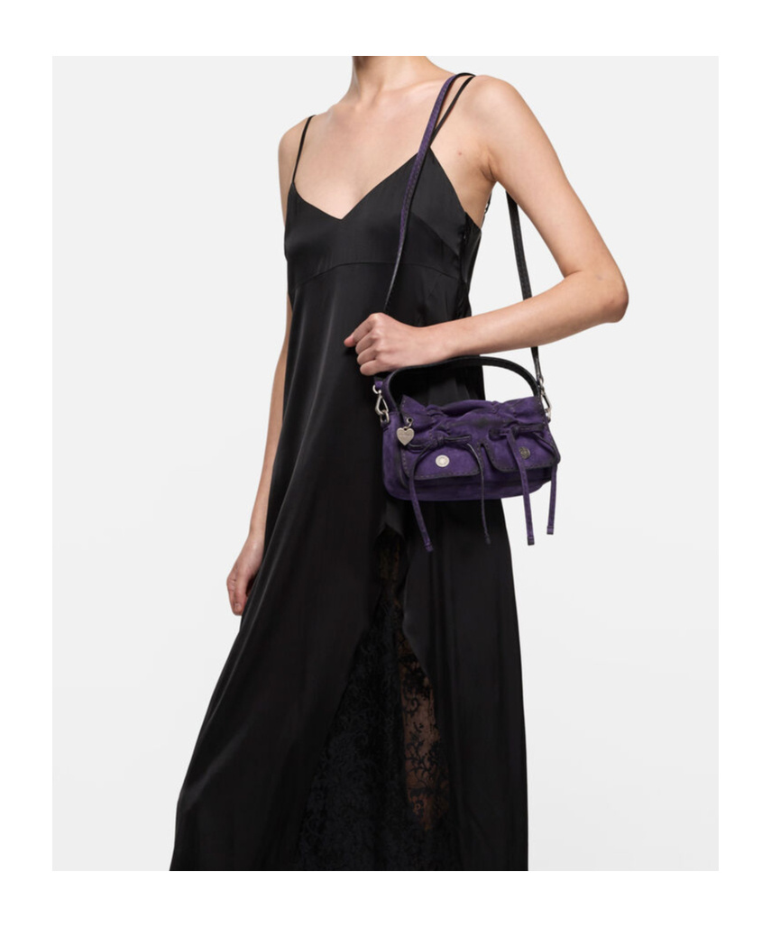 Acne Studios Multi-pocket Mini Bag In Purple