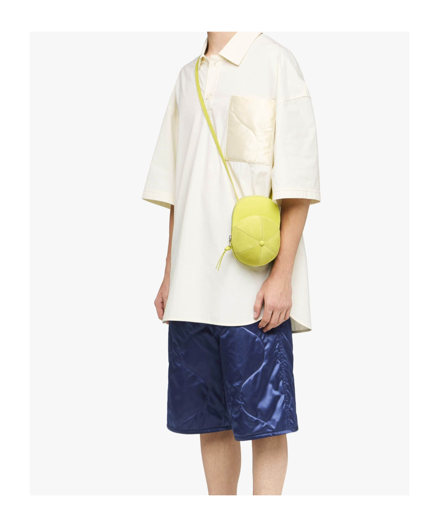 Jw Anderson Quilted Pocket Polo Top In White