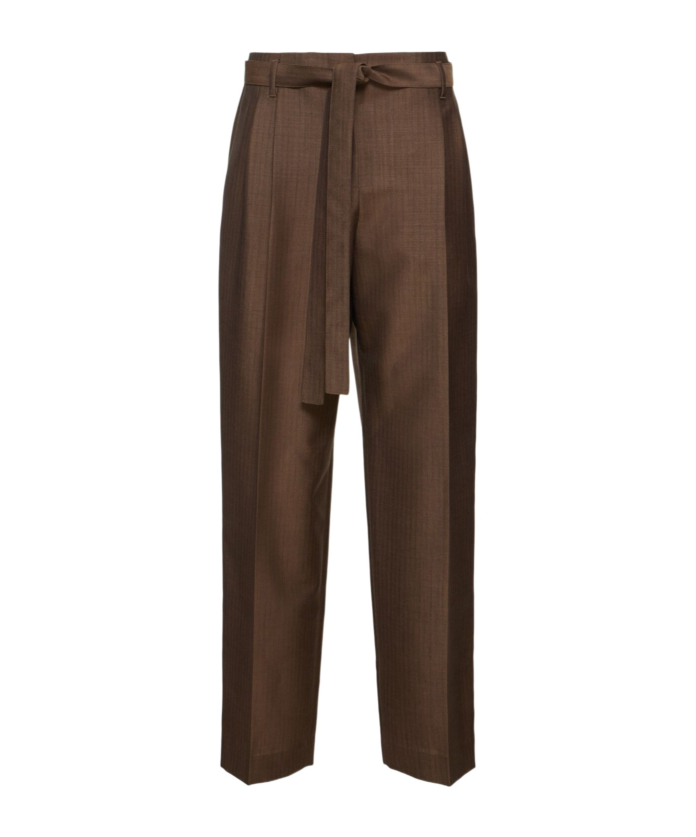 The Row Belt-loop Casual Pants In Brown