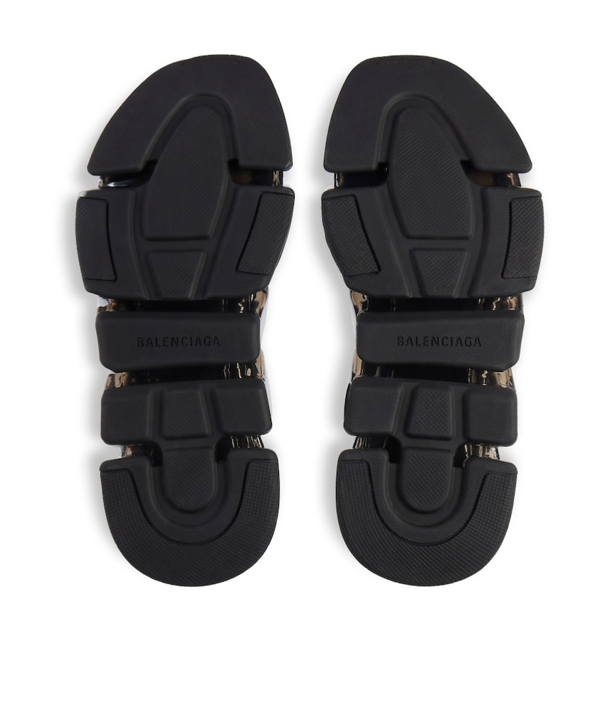 Balenciaga Speed Logo-print Stretch-knit High-top Sneakers In Black