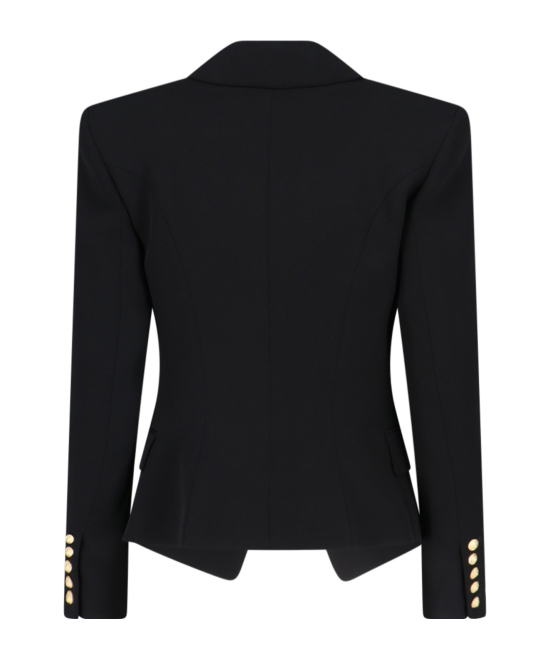Balmain Cotton-blend Single-breasted Blazer In Black