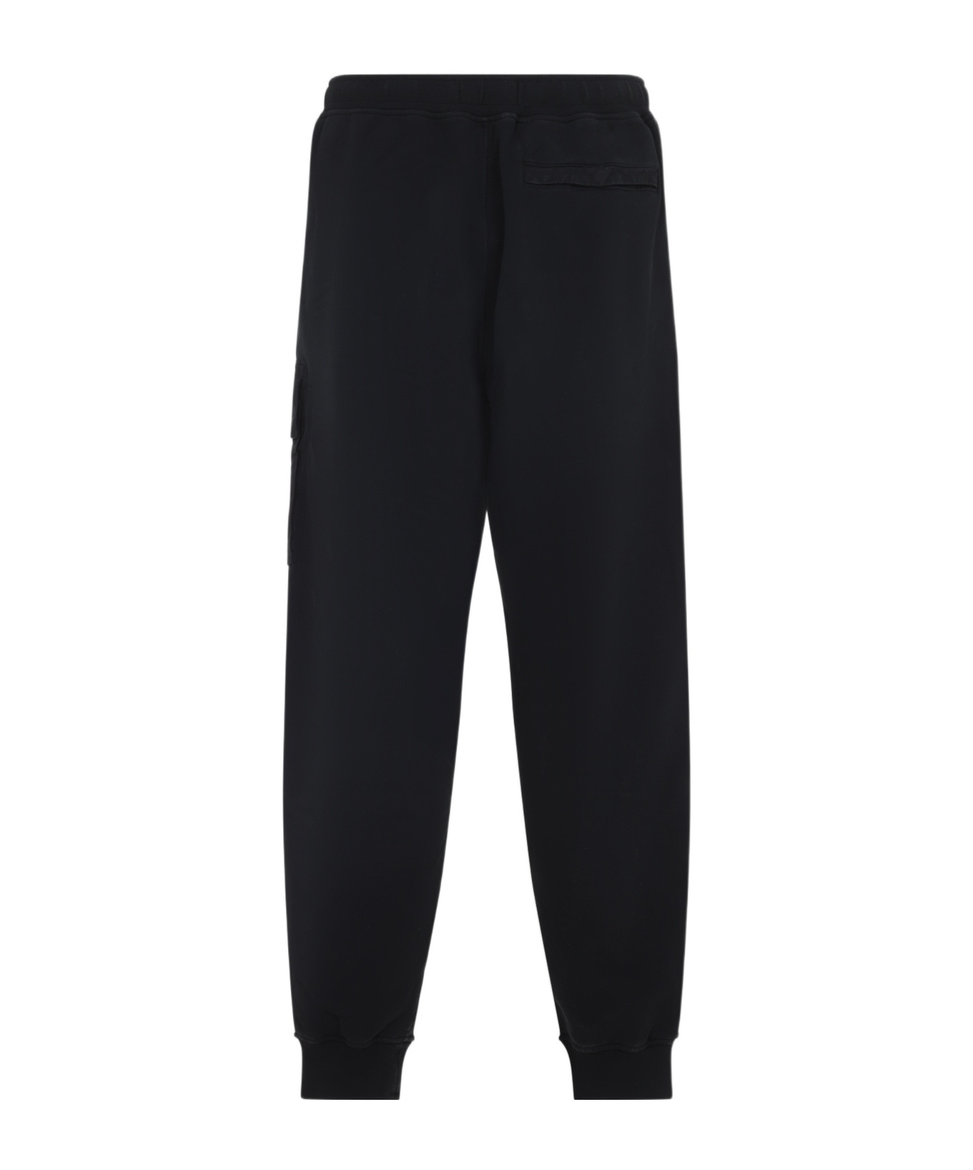 Stone Island Classic Badge Sweatpants In Black