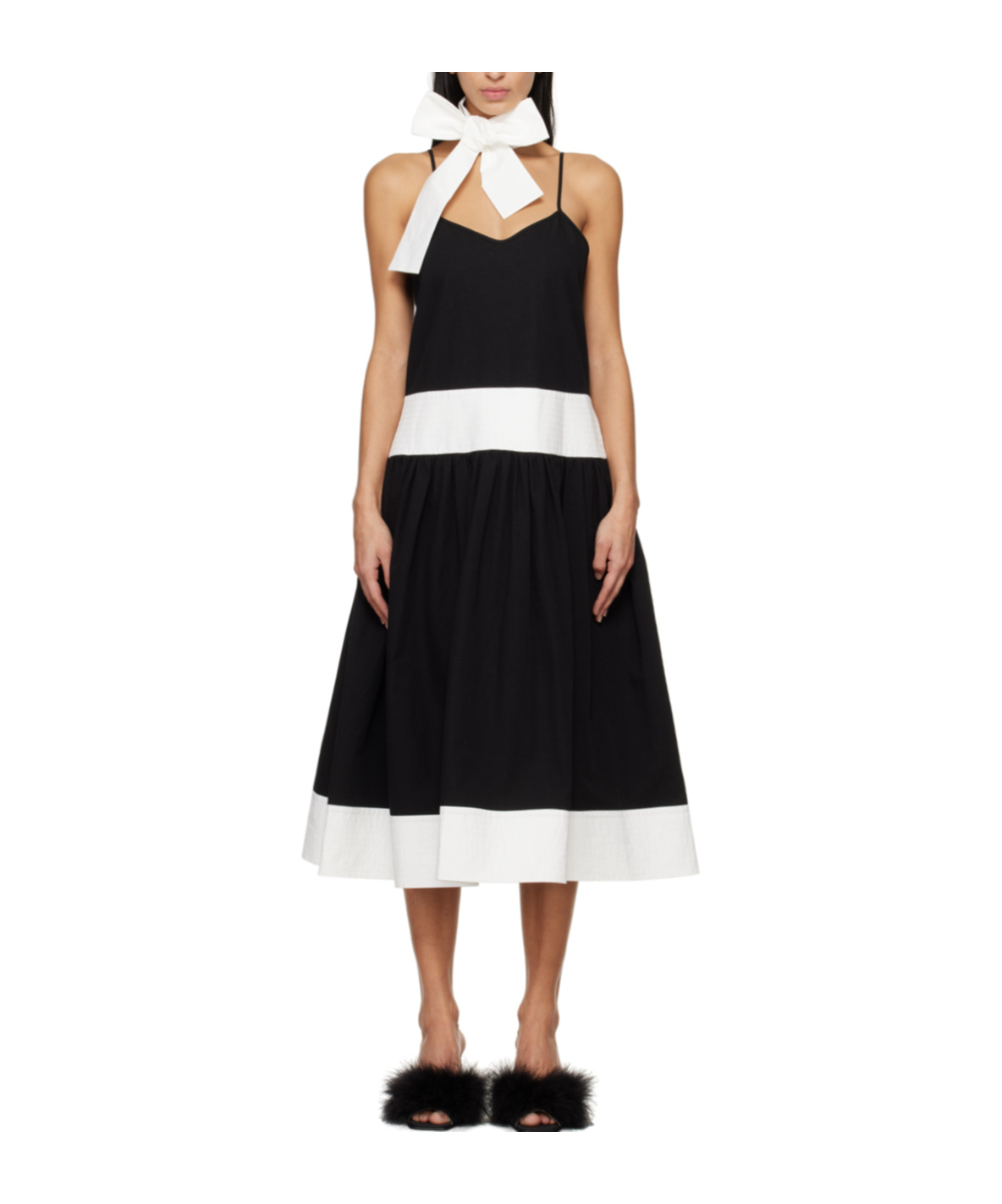 Kimhēkim Bicolor Dress In Black