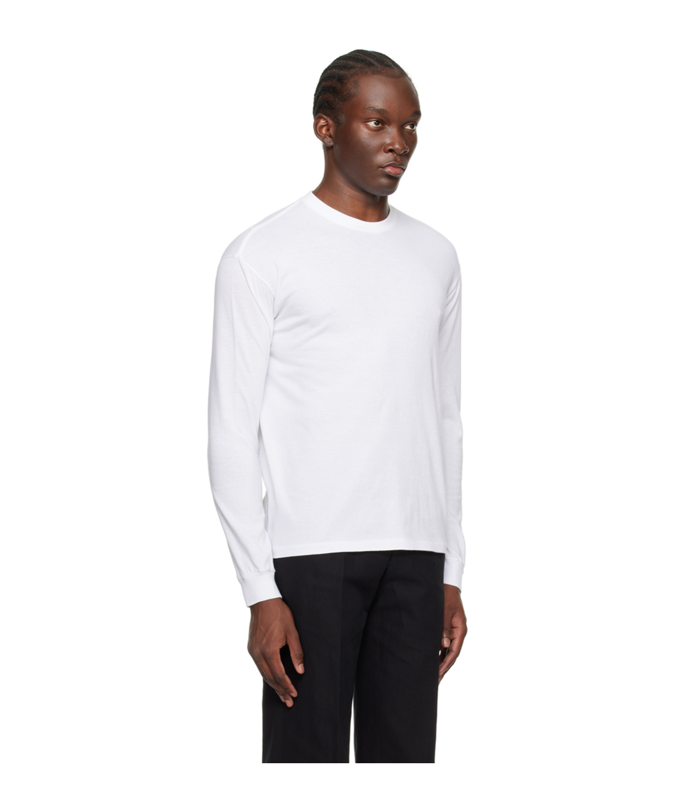 Auralee Seamless Long-sleeved T-shirt In White