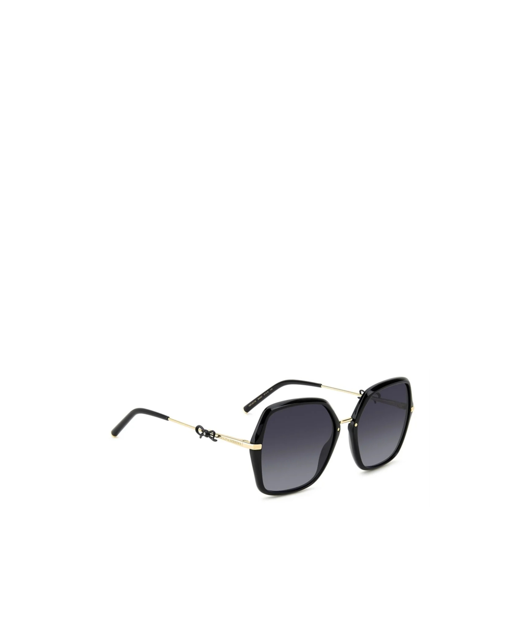 Carolina Herrera Logo-engraved Square-frame Sunglasses In Black