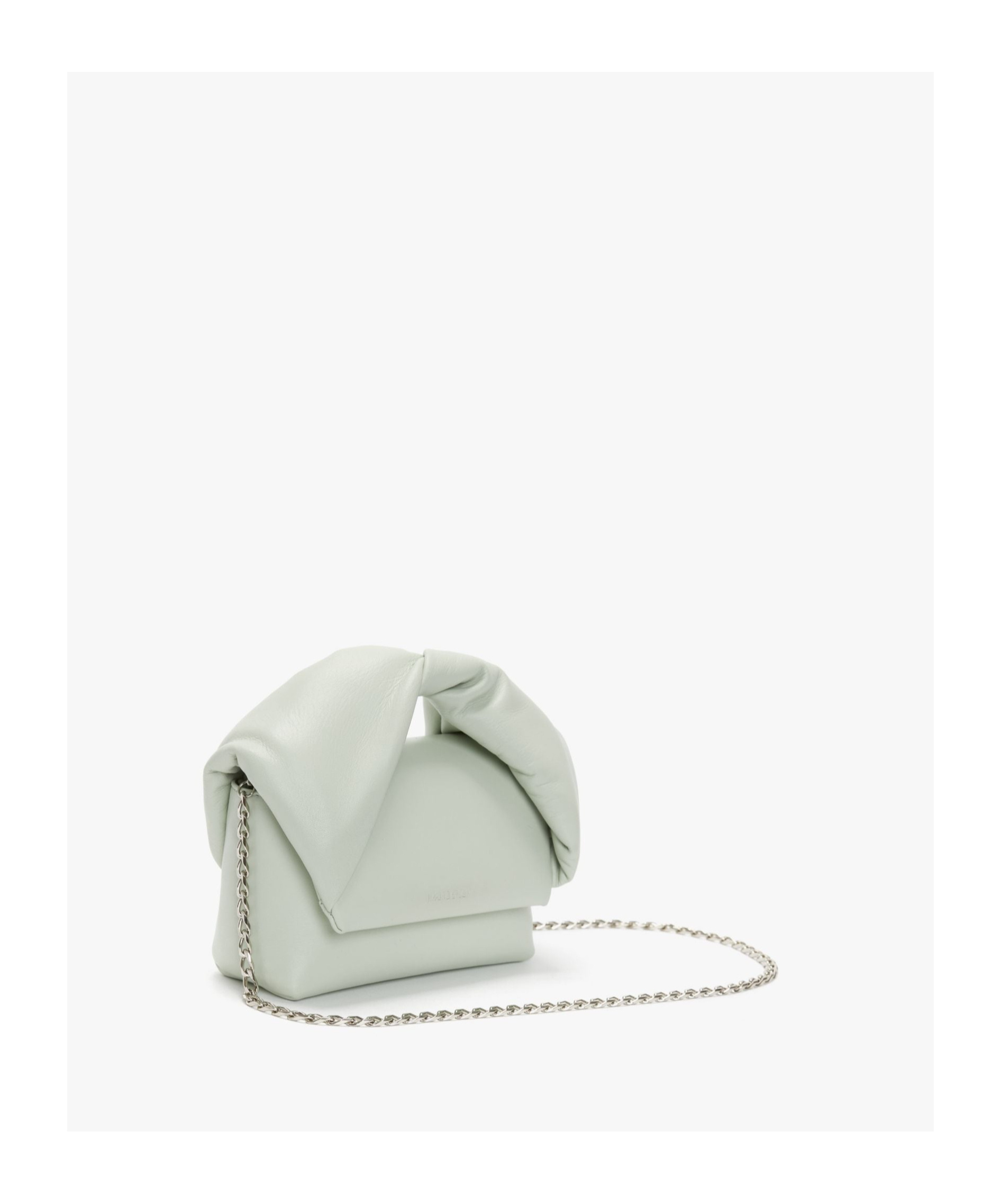 Shop Jw Anderson Small Twister Leather Shoulder Bag In White