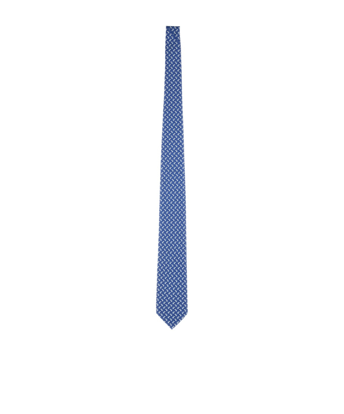 Ferragamo Patterned Tie In Blue