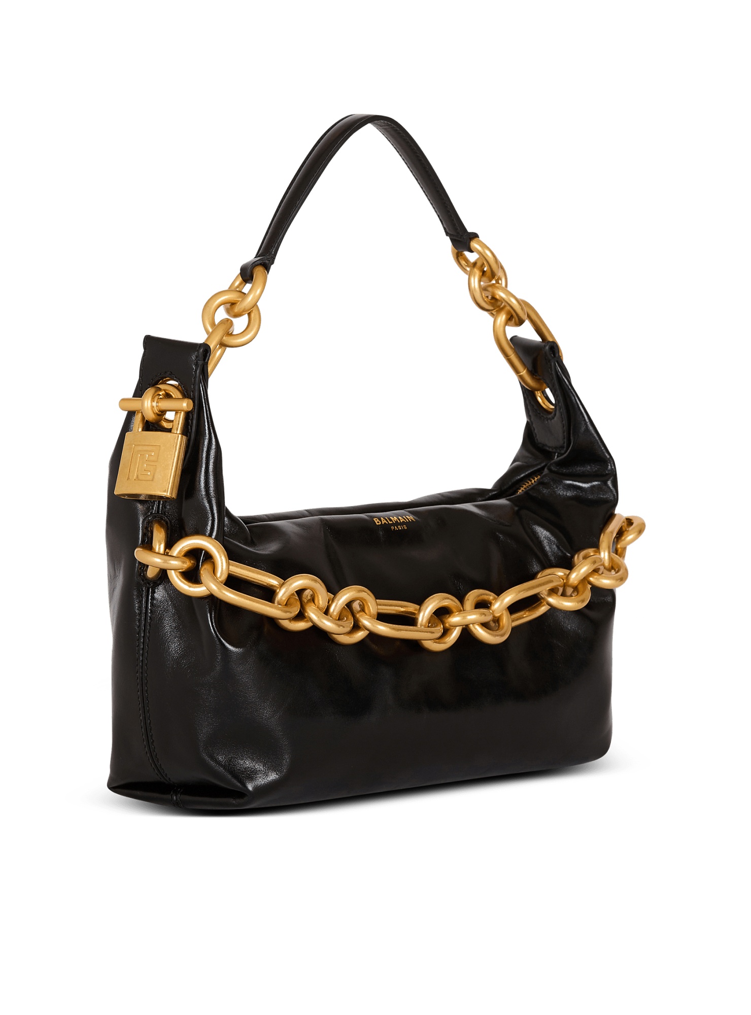 BALMAIN SYNC MEDIUM BAG IN CALFSKIN LEATHER