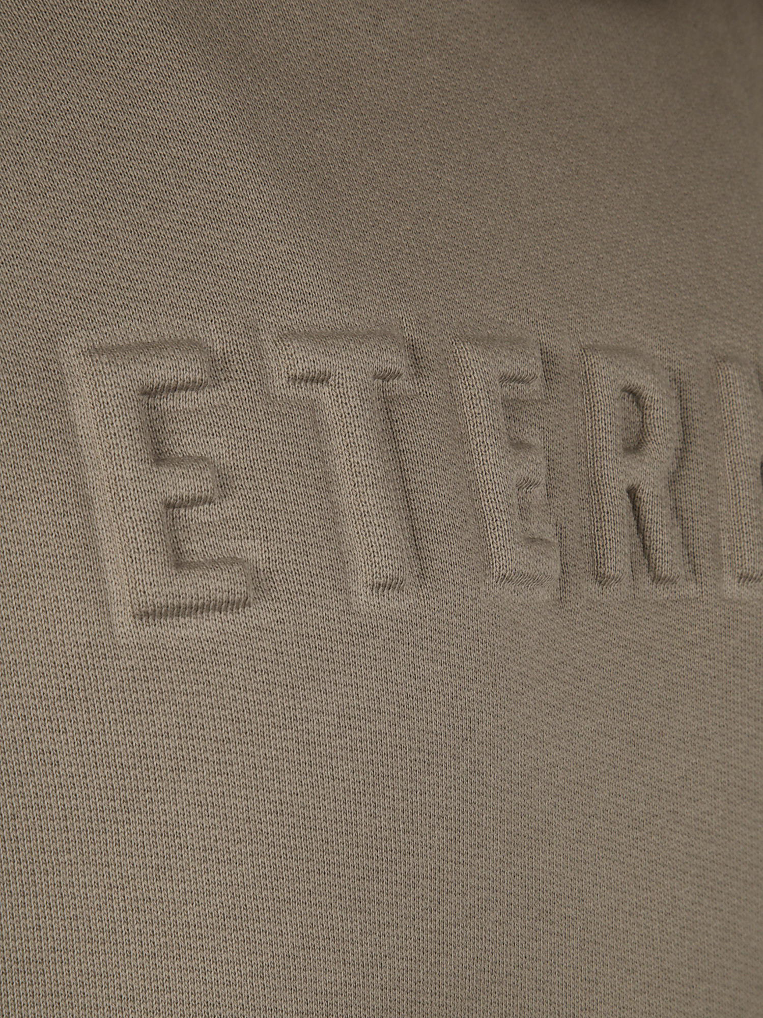 Fear Of God Beige Cotton Eternal Sweatshirt With Embossed Logo In Brown