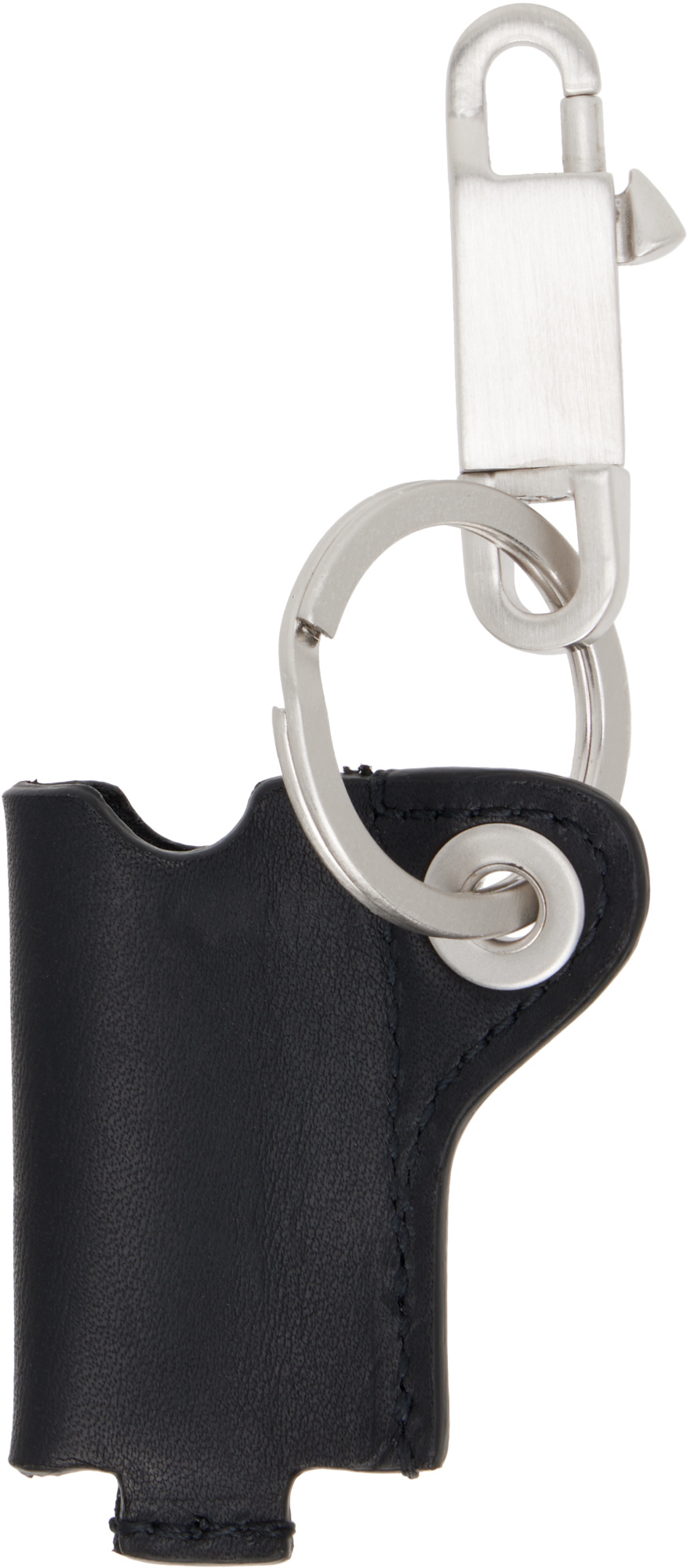 Rick Owens Concordians Mini Lighter Holder Keychain In Black